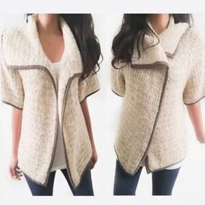 Loft chunky front open cardigan sz m